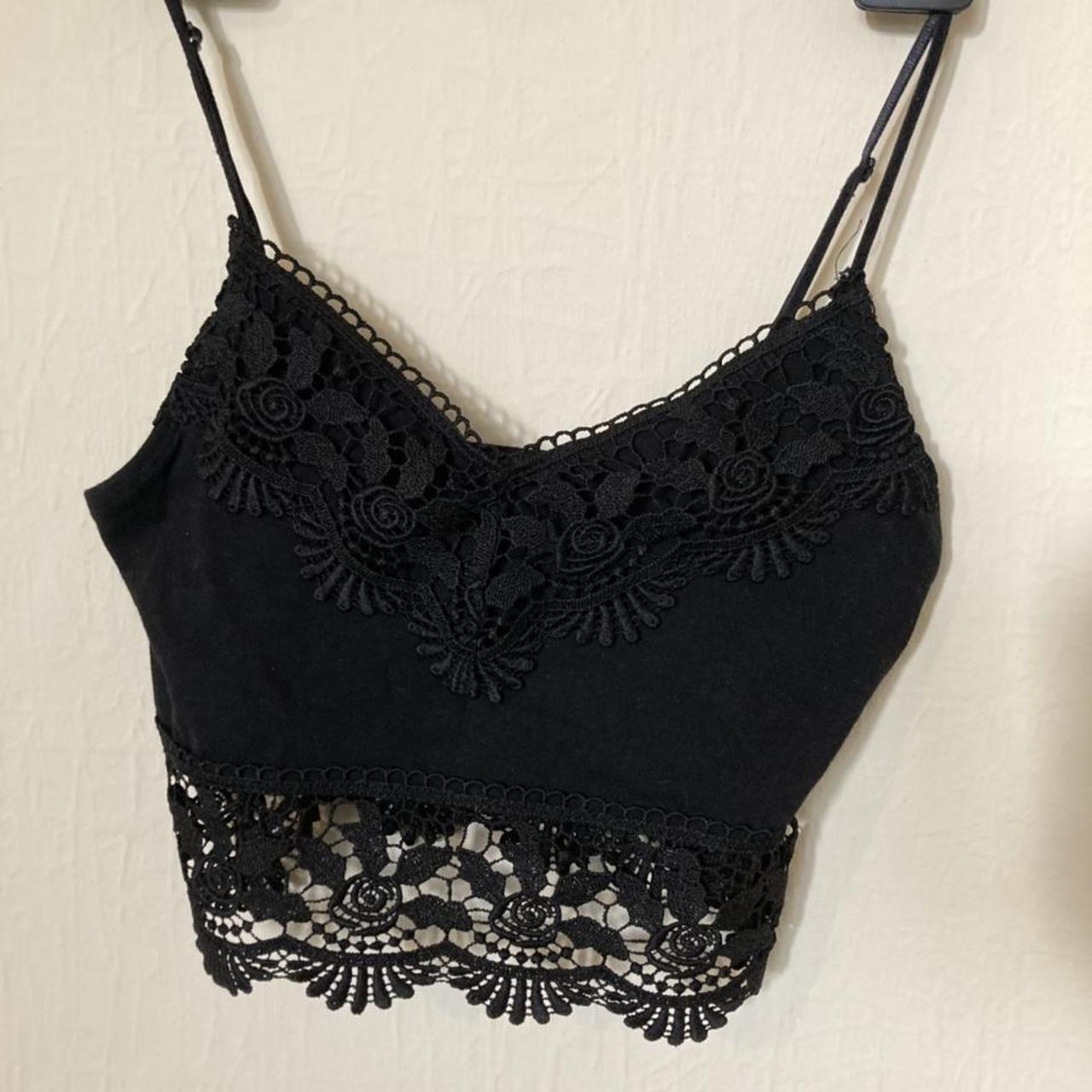 Black bralette topshop on sale