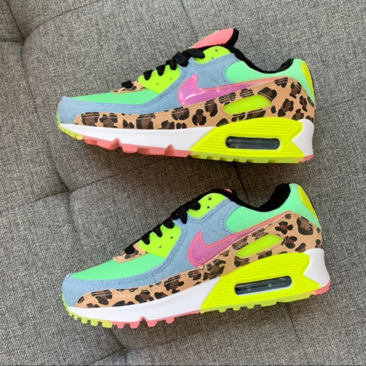 Nike air max 90 special edition leopard shoes,
