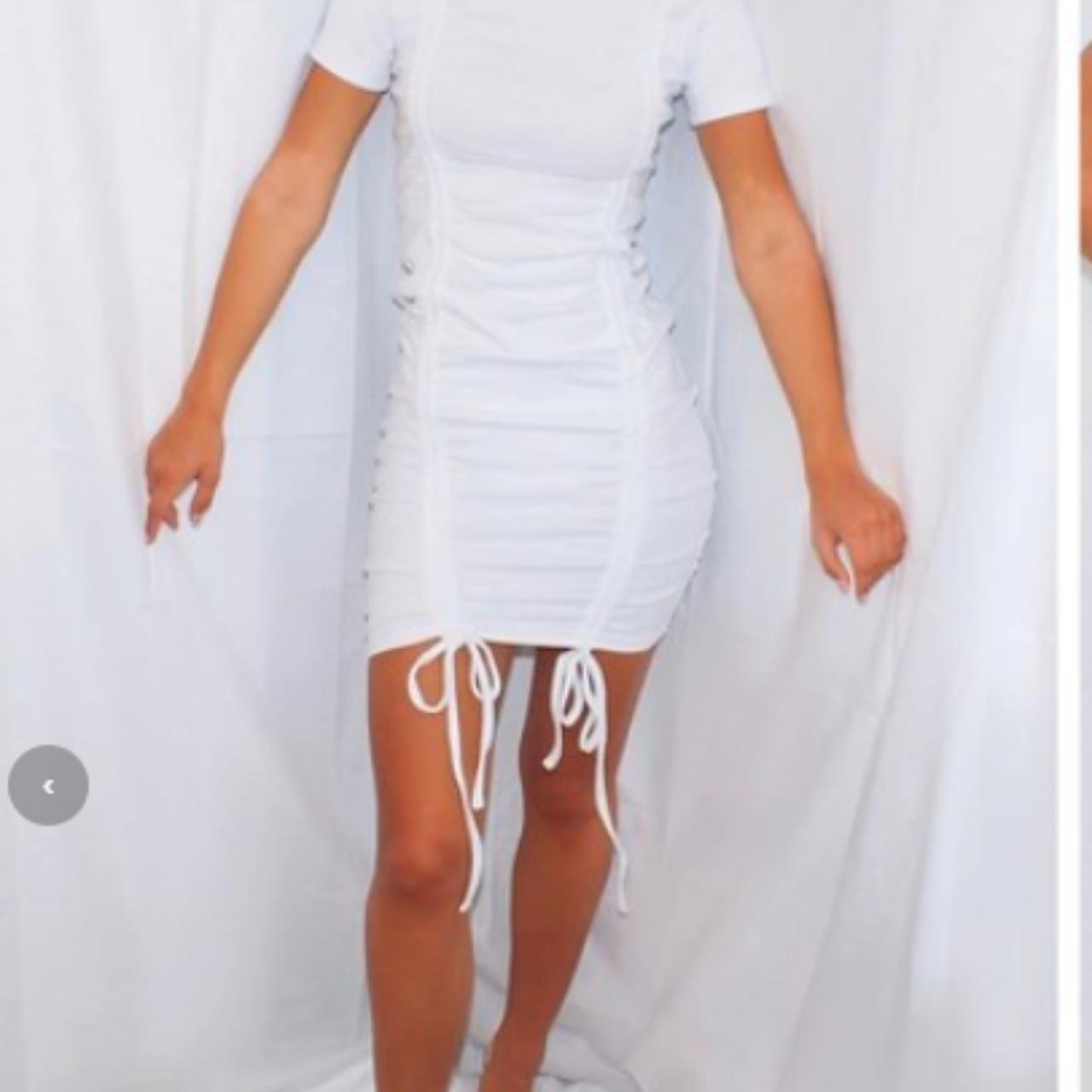 White Dress Worn Once Perfect Condition Depop