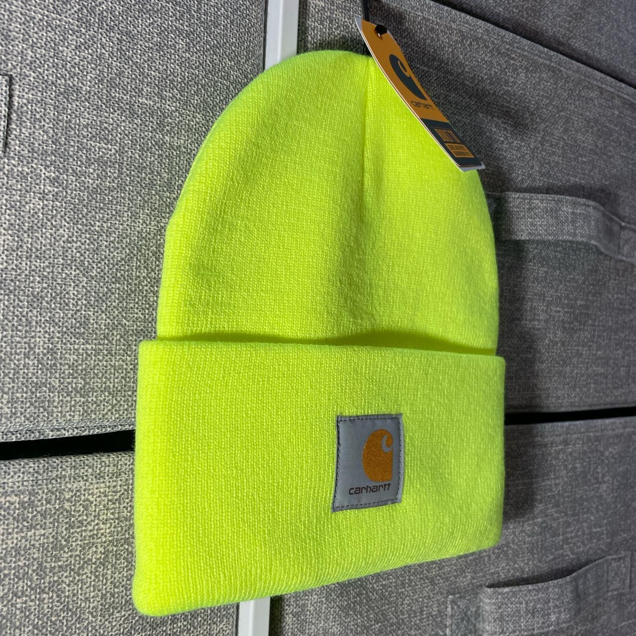 Carhartt neon beanie brand new, never worn. tags... Depop