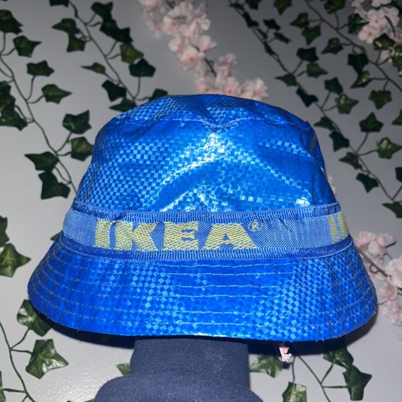 IKEA Women's Yellow and Blue Hat