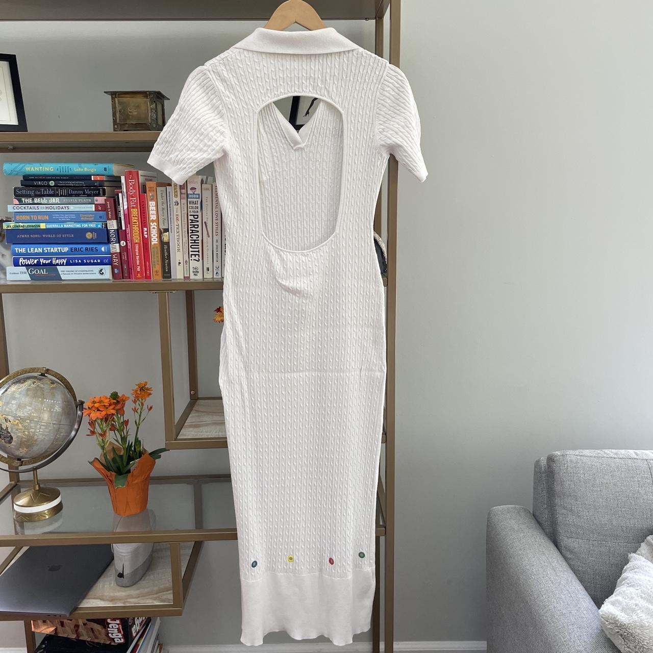 Staud Women's White Dress | Depop