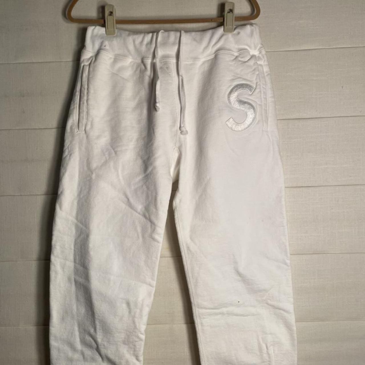Rare Supreme “S” sweatpants. By rare, I mean there... - Depop