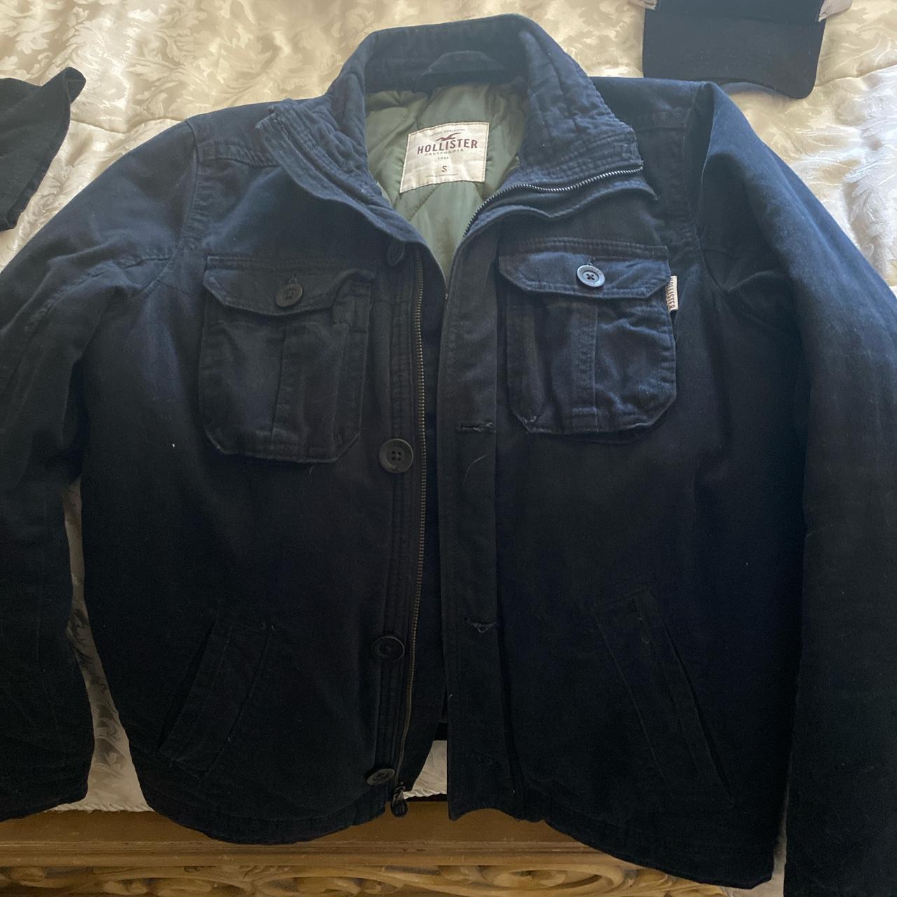 Hollister Men’s Winter Jacket Size Small - Depop