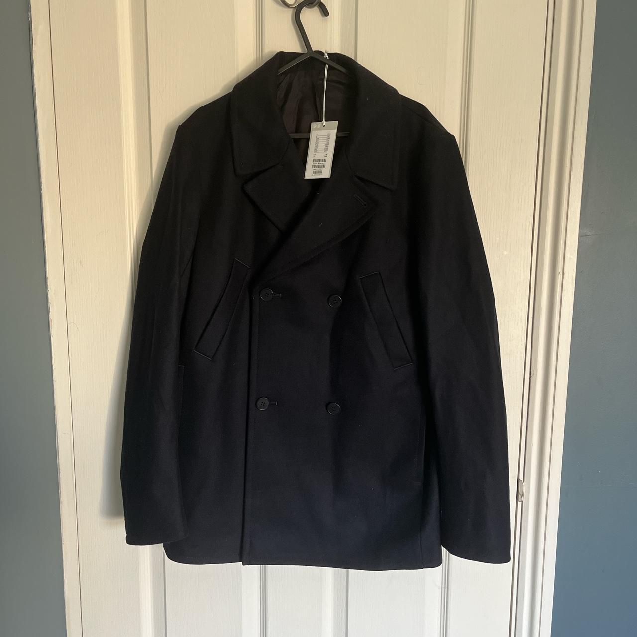 Brand new with tags COS navy peacoat. RRP £150. Size... - Depop