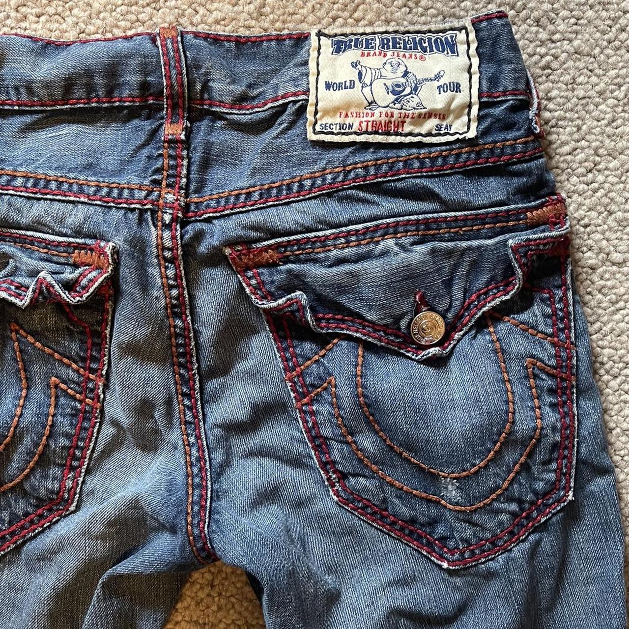 True Religion Low Waisted Jeans! 28” waist denim... - Depop