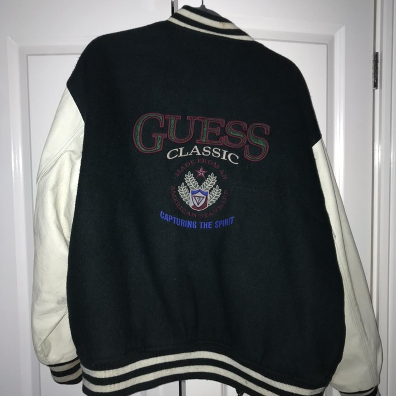 guess varsity jacket