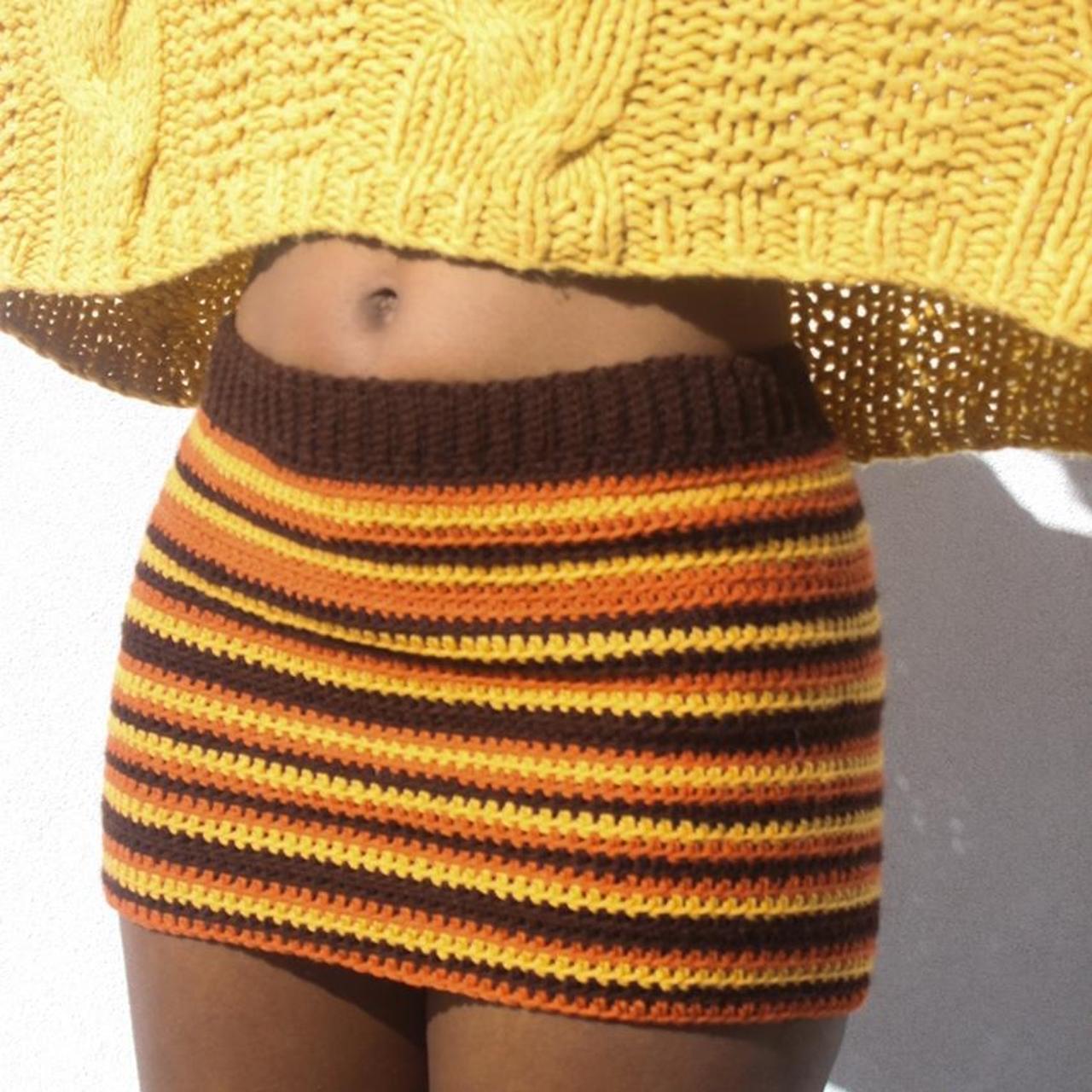 Handmade crochet cheap skirt