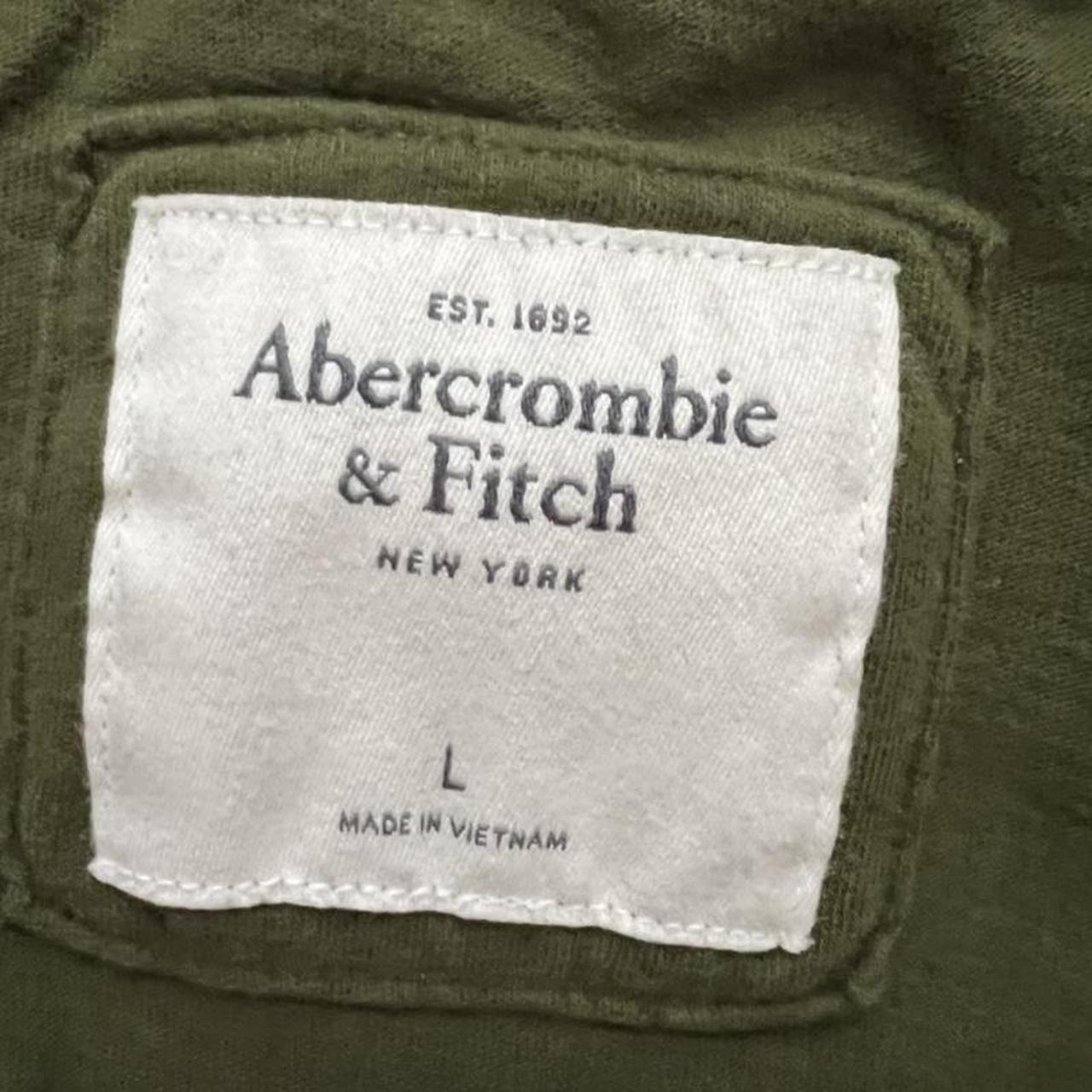 Olive green Abercrombie & fitch t-shirt [faded; not... - Depop