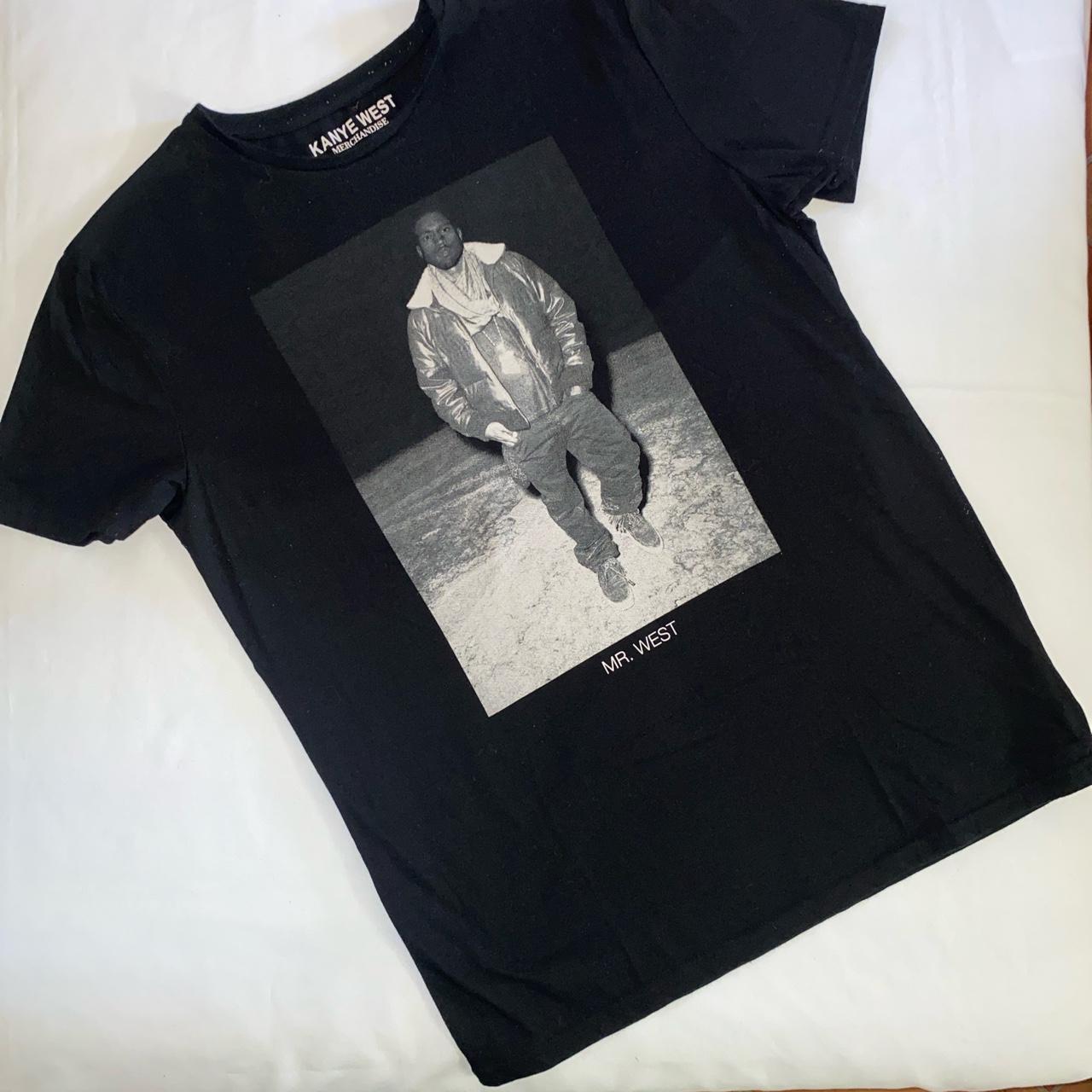 KANYE WEST Merchandise black t-shirt by Mascotte... - Depop