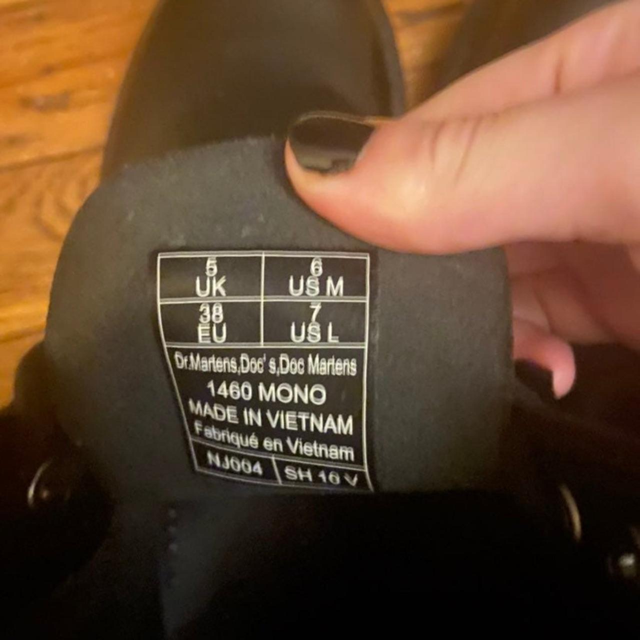 1460 titan mono leather ankle boots