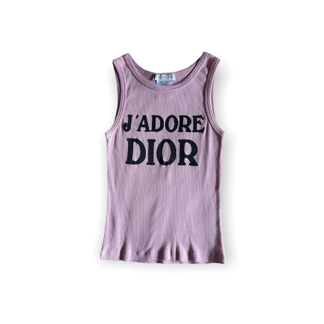 Authentic J’Adore Dior singlet in pale pink 🤎 Free... - Depop
