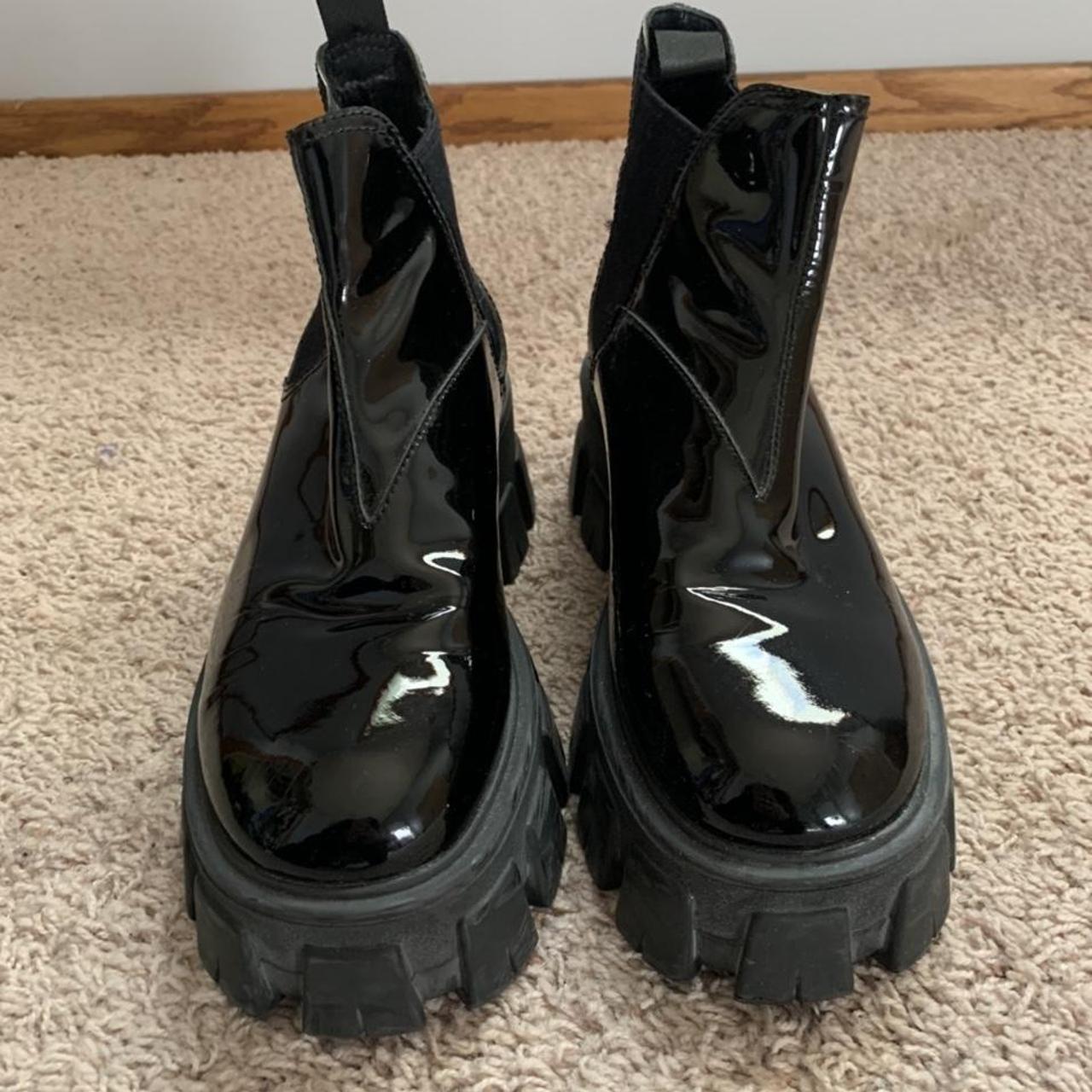 Prada Monolith Patent Leather Boots. I’m repoping... - Depop