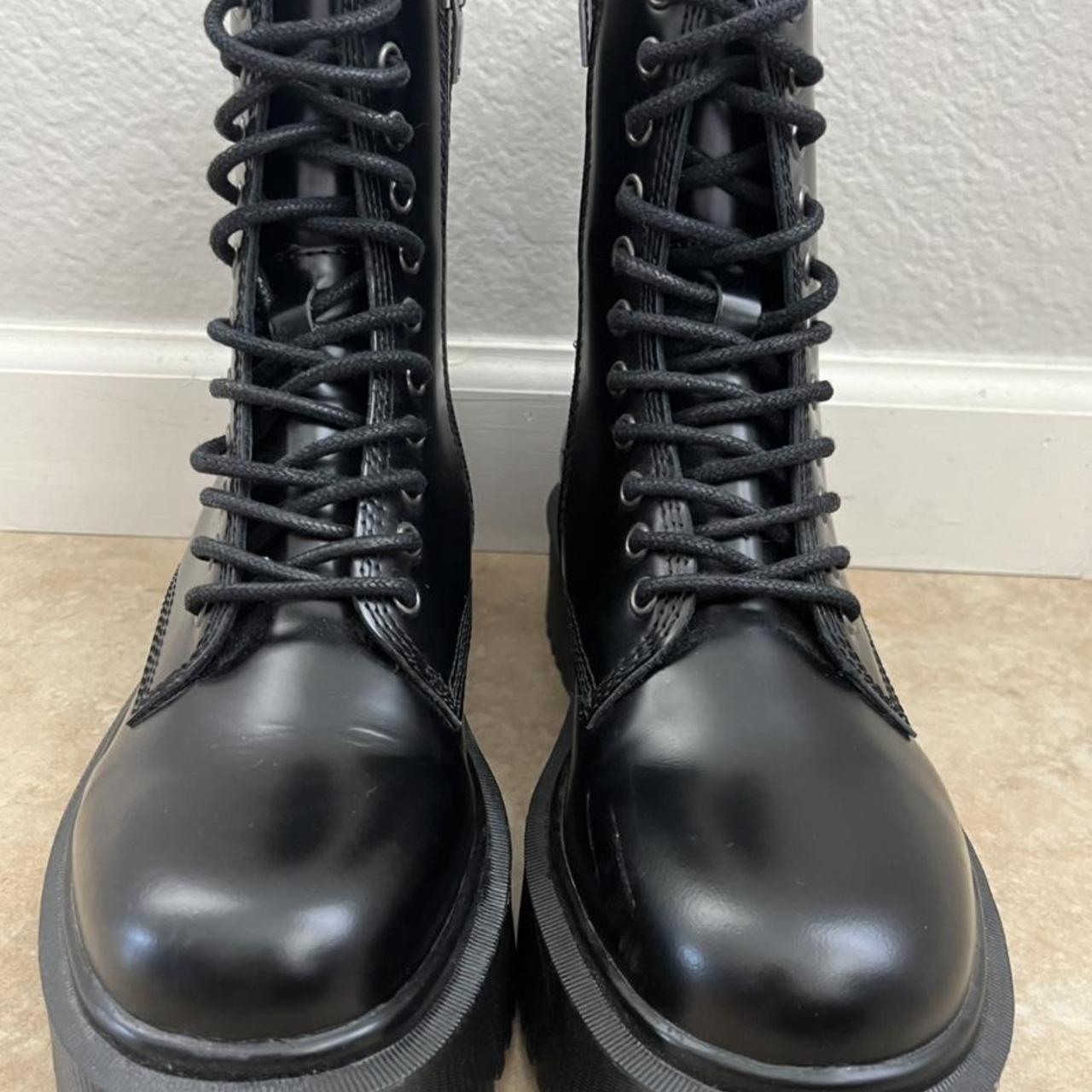 Jeffrey Campbell Sopas Lugged Combat Boots Size-9