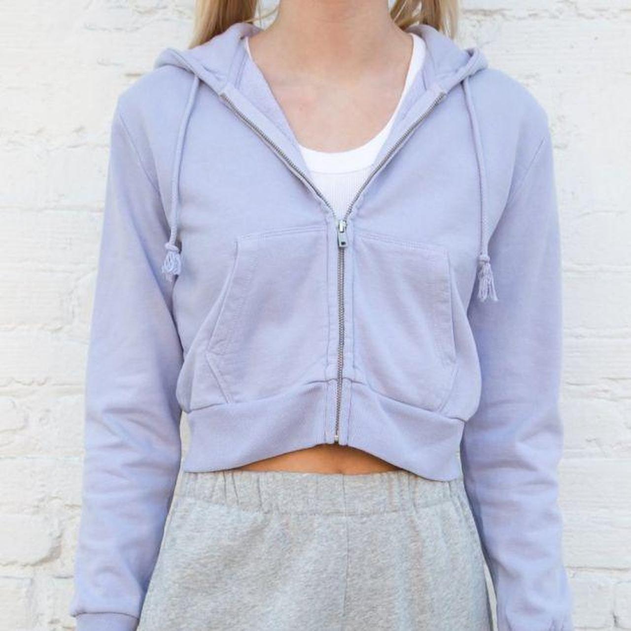 brandy melville lilac crystal moletom com capuz