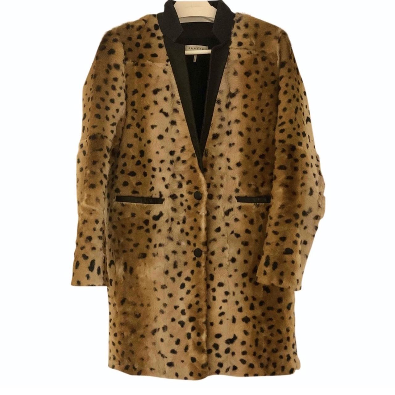 Sandro leopard deals print coat