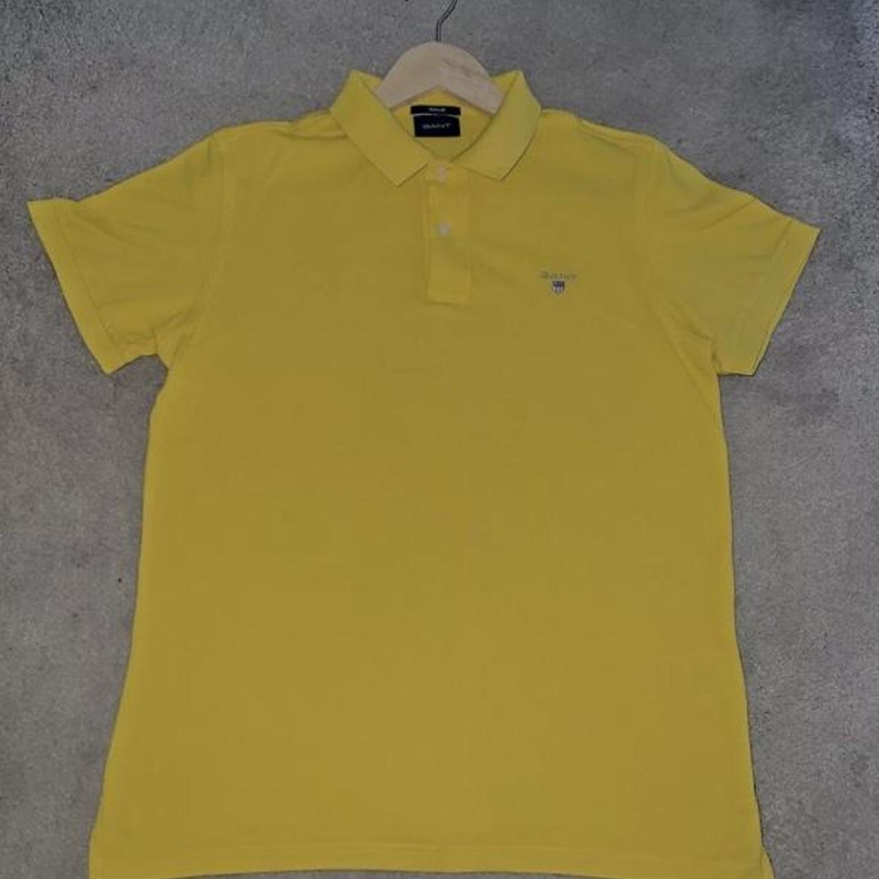 GANT Men's Yellow Polo-shirts | Depop