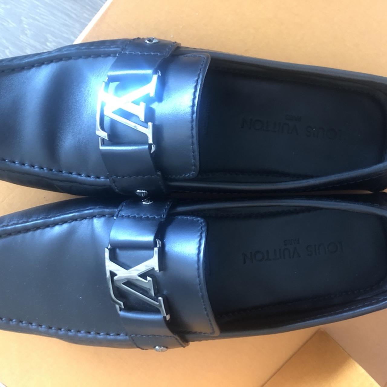 LV Leather Men Loafers  Louis vuitton loafers men, Mens leather