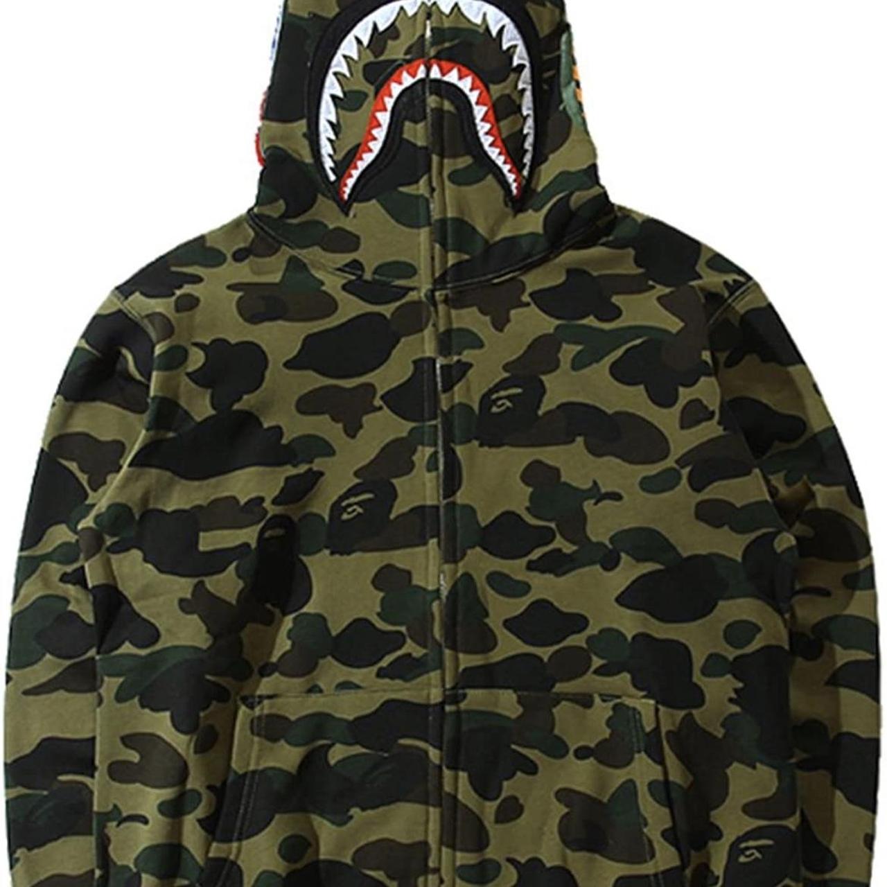 BAPE shark, full zip hoodies. Multiple colours and... - Depop