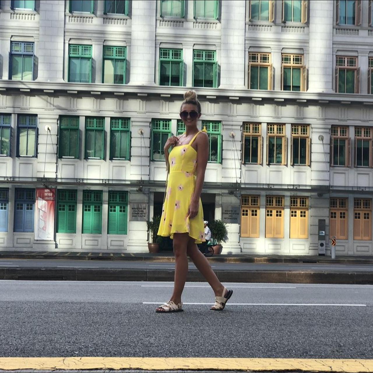 Zara yellow and pink dress Clearance