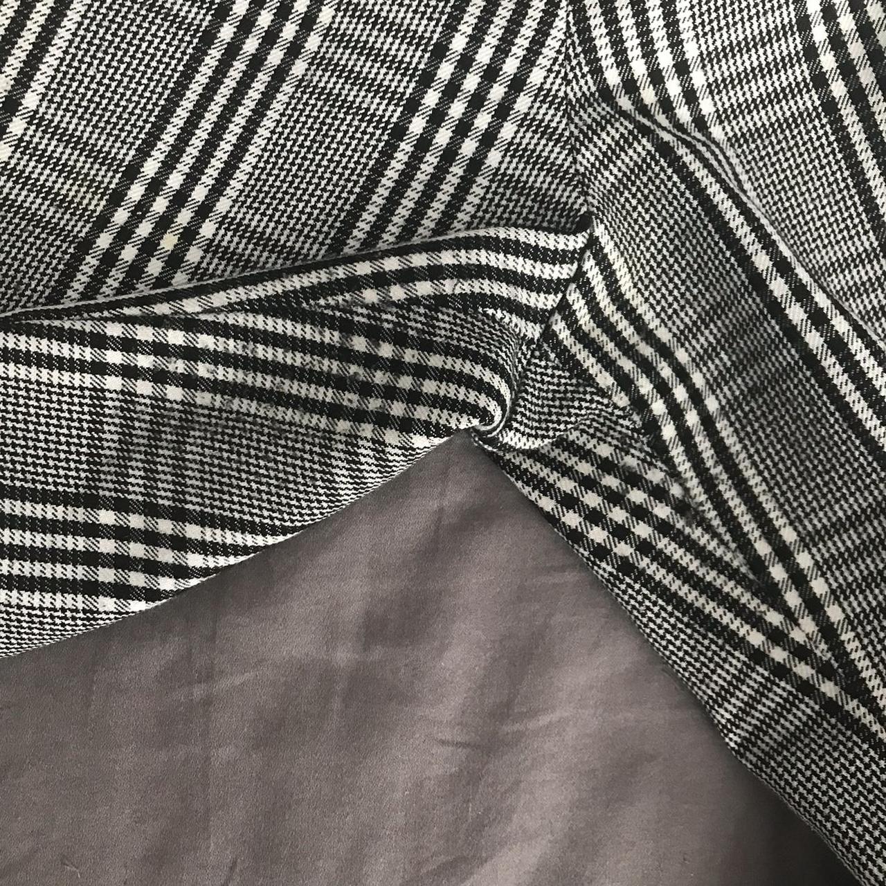 pull and bear black and white checkered/houndstooth... - Depop