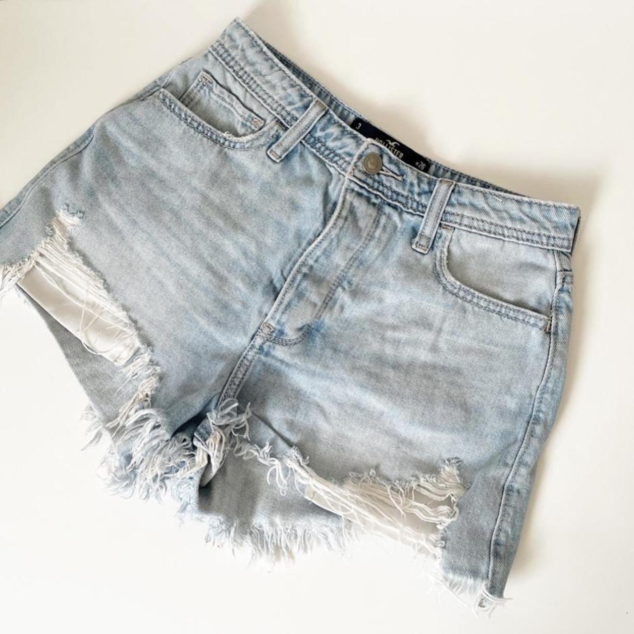 Hollister Ultra High rise mom shorts With hand... - Depop