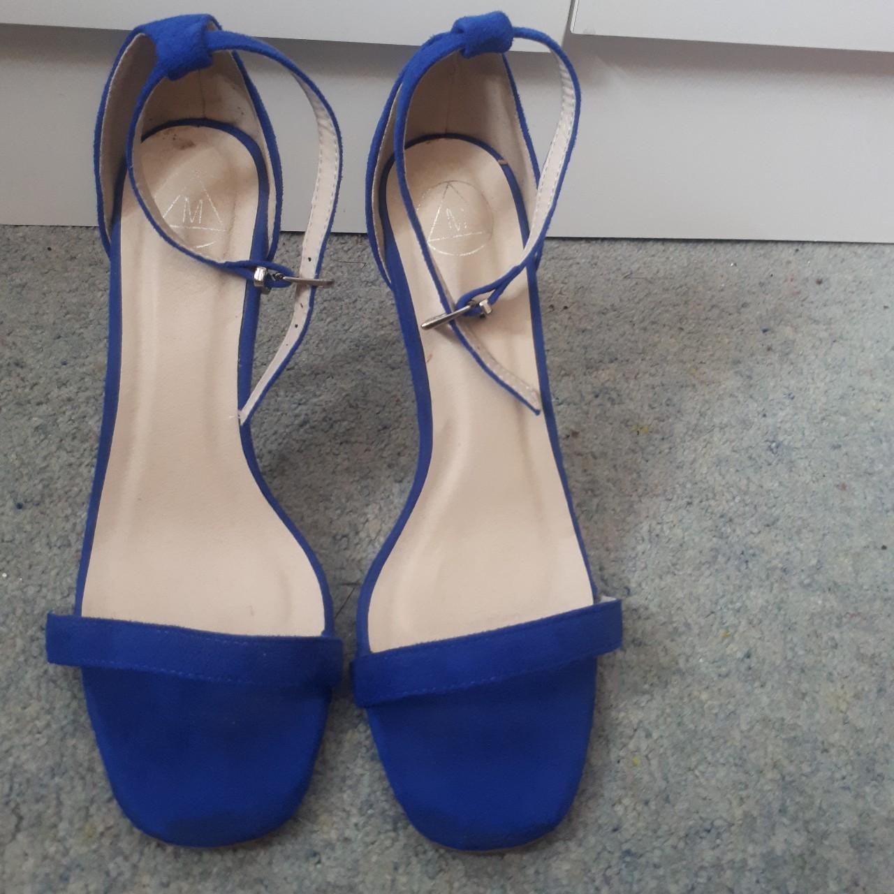 Royal blue clearance barely there heels