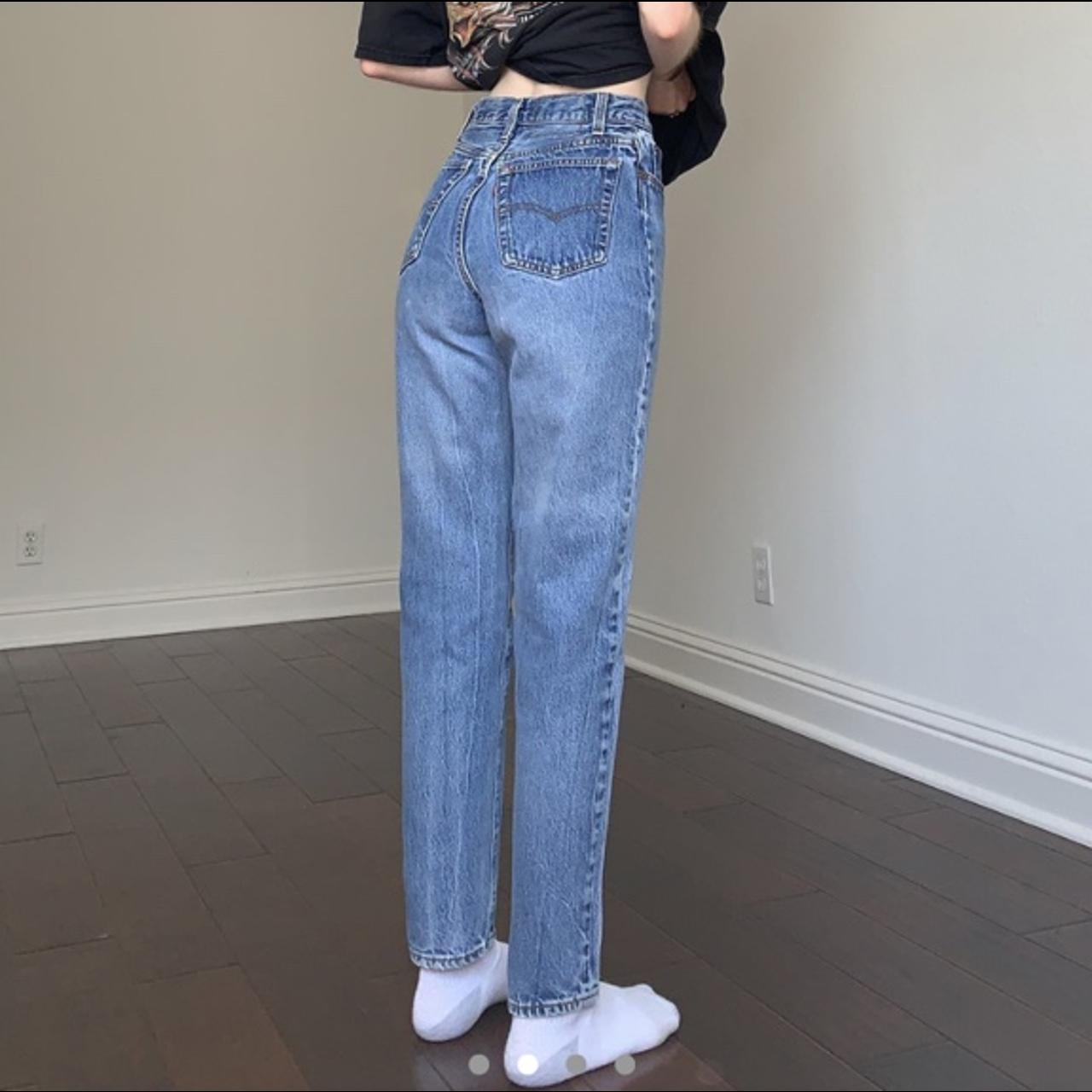 Repop! Vintage high-waisted Levi’s, measurements in... - Depop