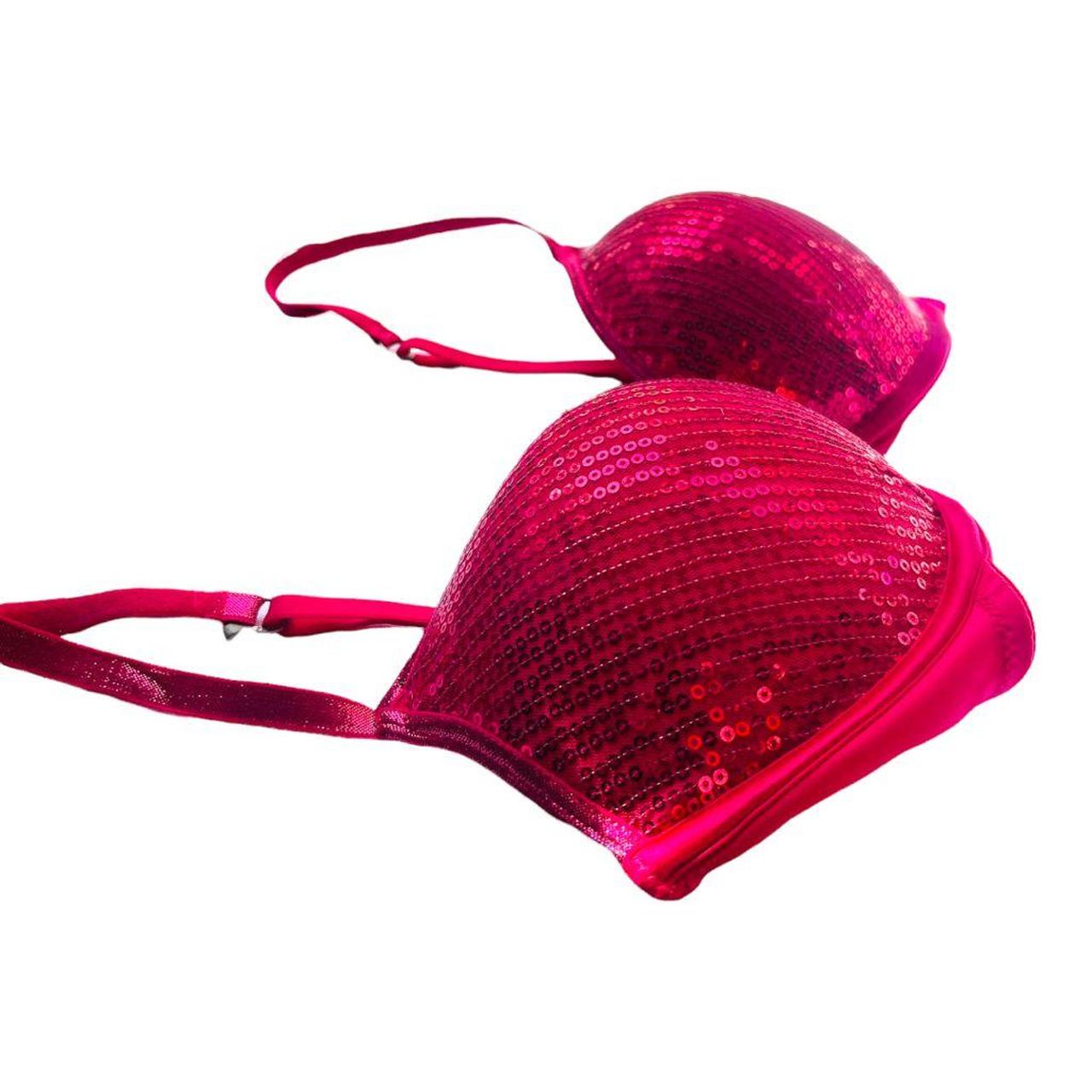 Victoria's Secret, Intimates & Sleepwear, Nwot Victoria Secret Red And  Pink Lace Pushup Bra Set Size 32c