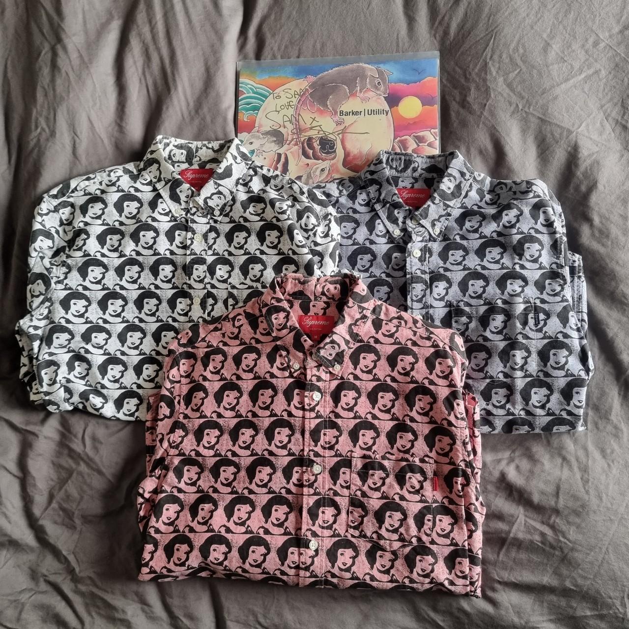 サントスピンク 古 M Supreme Snow white button shirt 白雪姫 | www