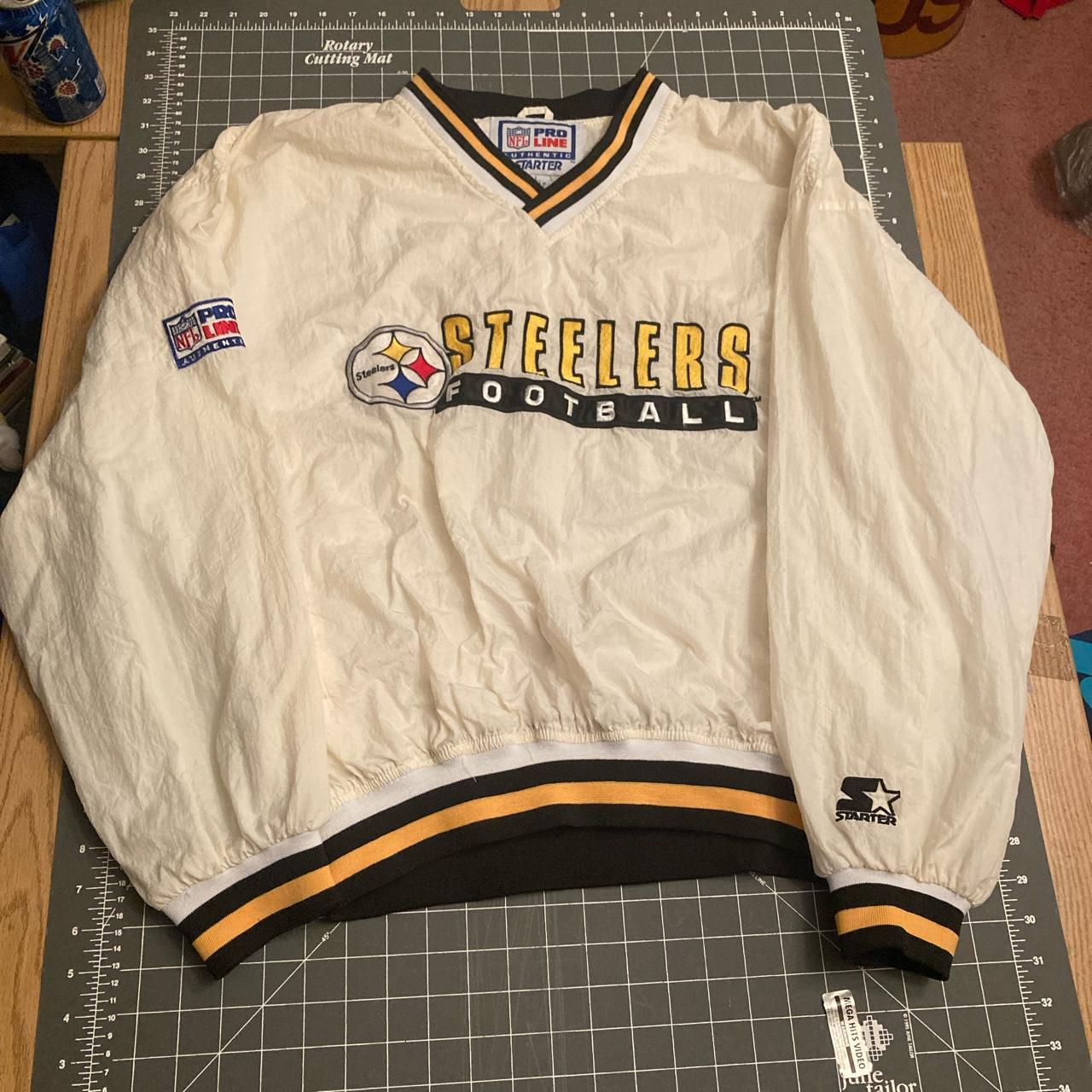 Vintage 1990s Pittsburgh Steelers starter jacket... - Depop