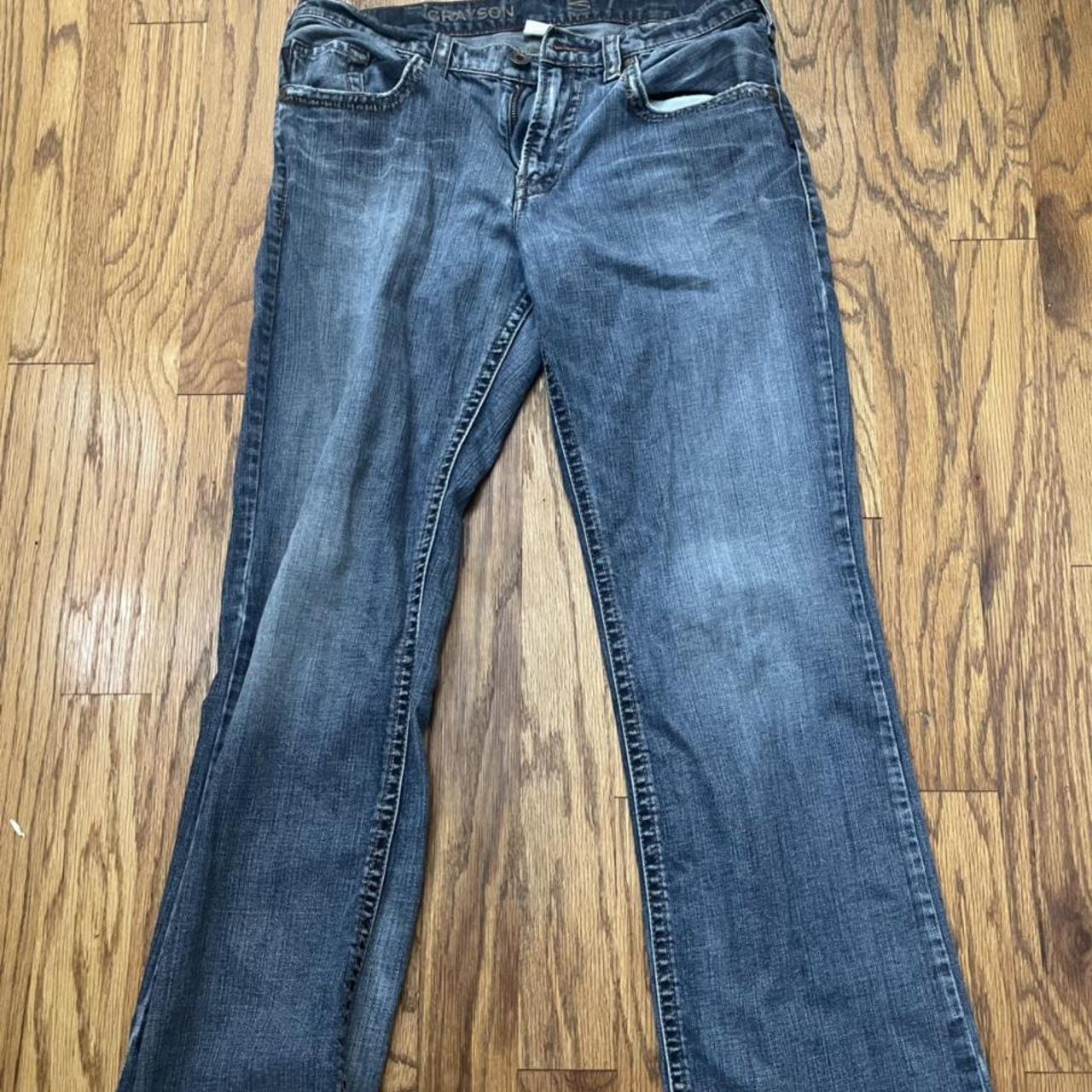 Vintage Bell Bottom Jeans 33x34 100%... - Depop