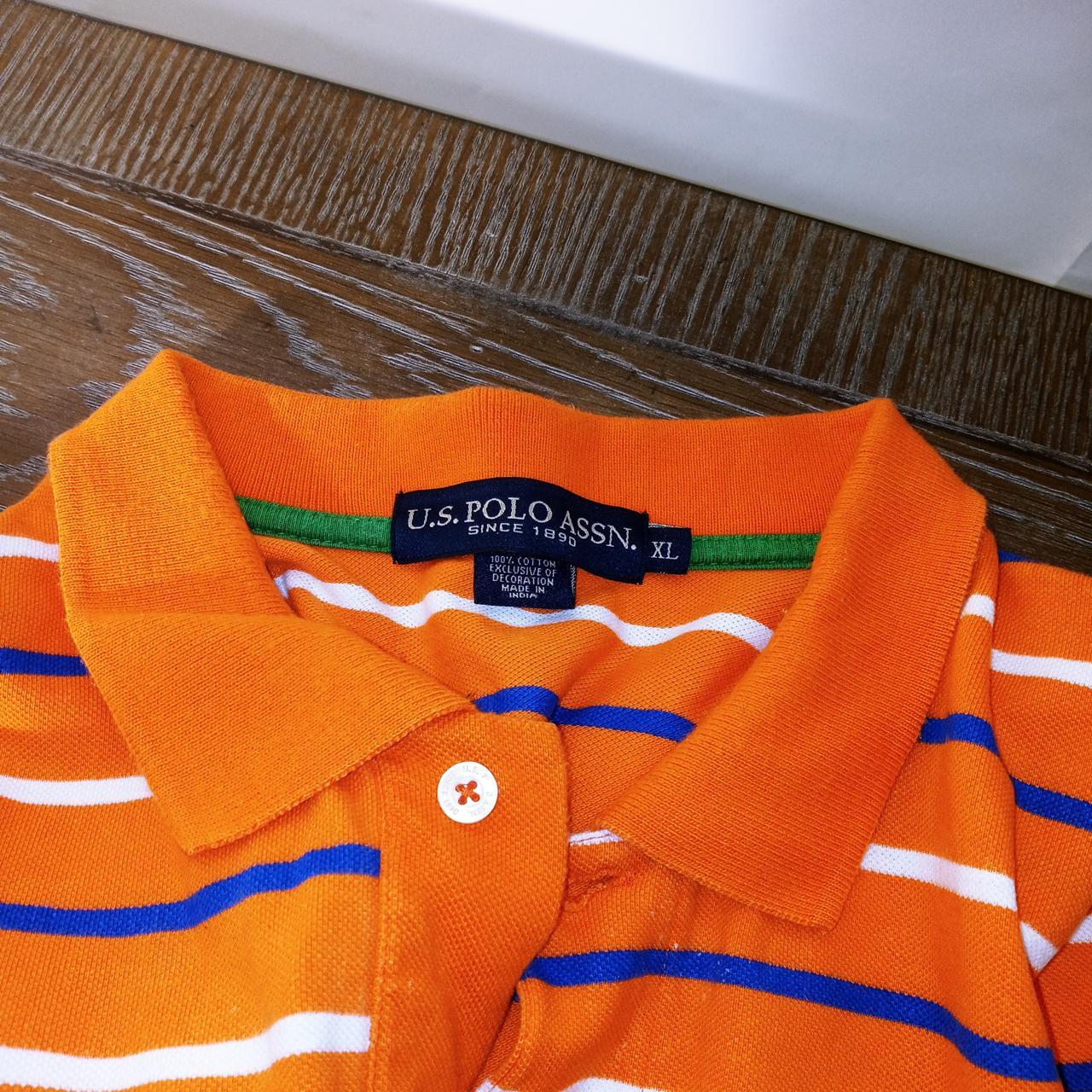 U.S. Polo Assn. Men's Orange Polo-shirts (3)