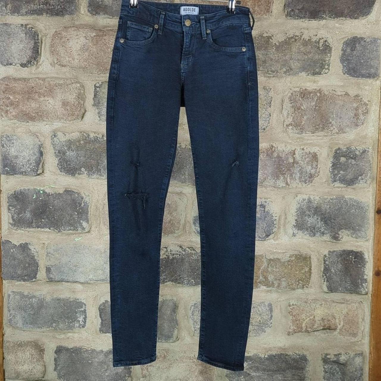 Agolde Sophie High Rise Distressed Skinny Jeans Size Depop