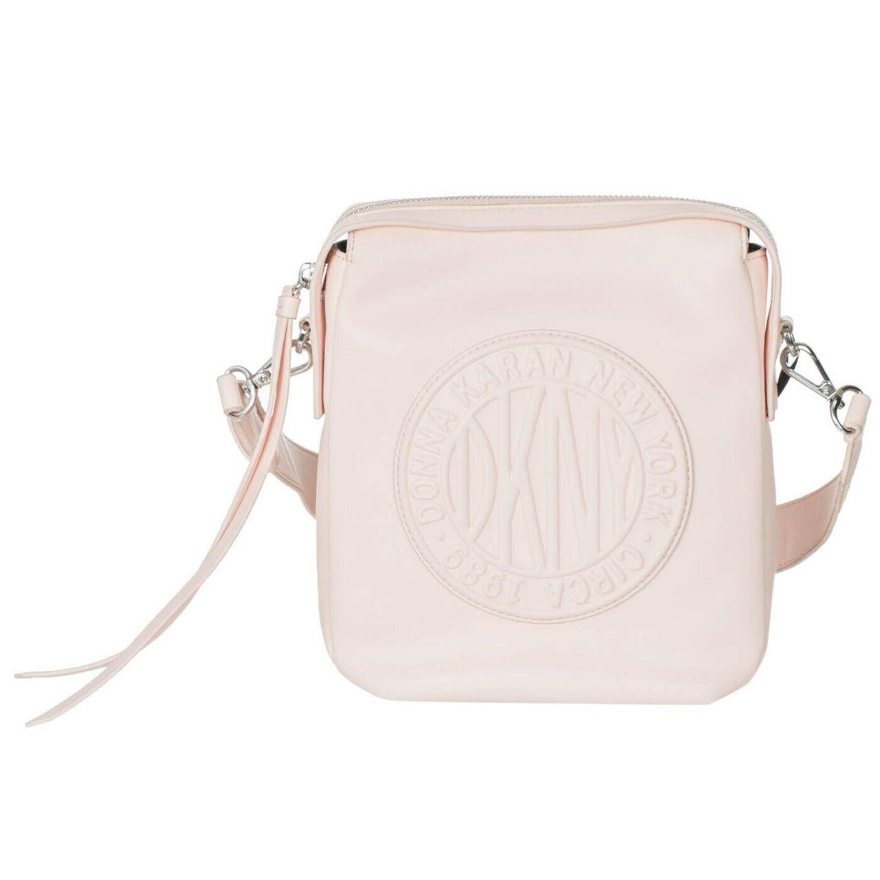 DKNY WOMEN S PINK TILLY CIRCA LOGO CROSSBODY Depop