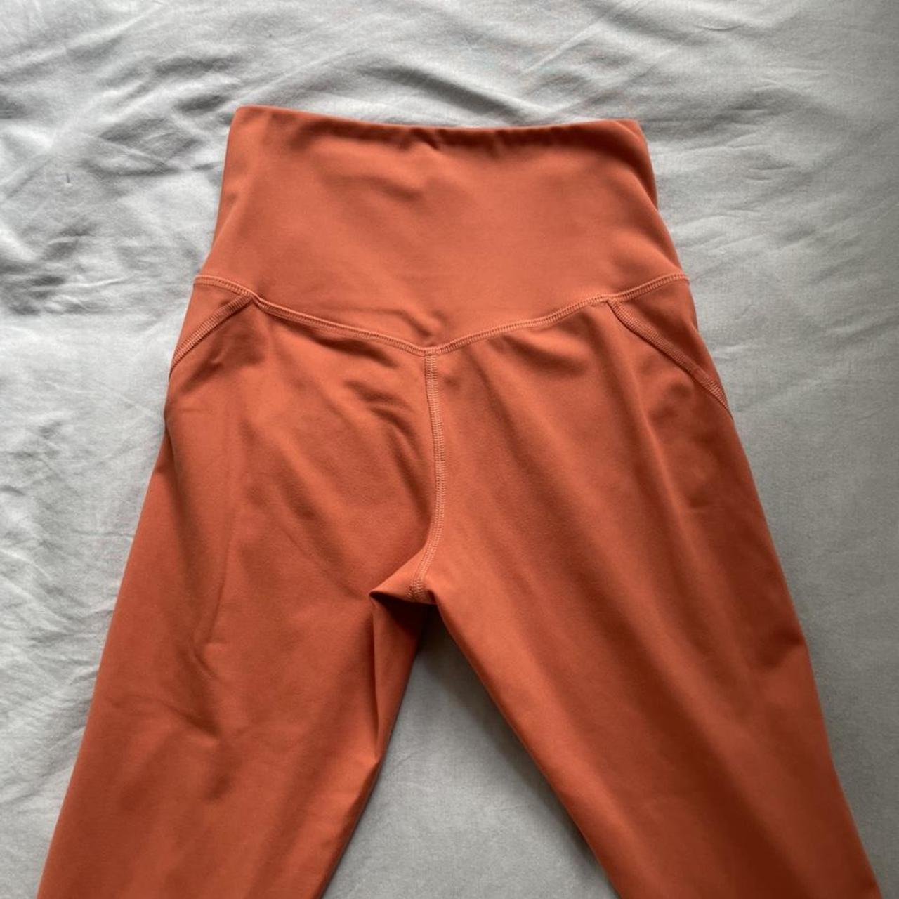 Girlfriend Collective burnt orange leggings - size... - Depop
