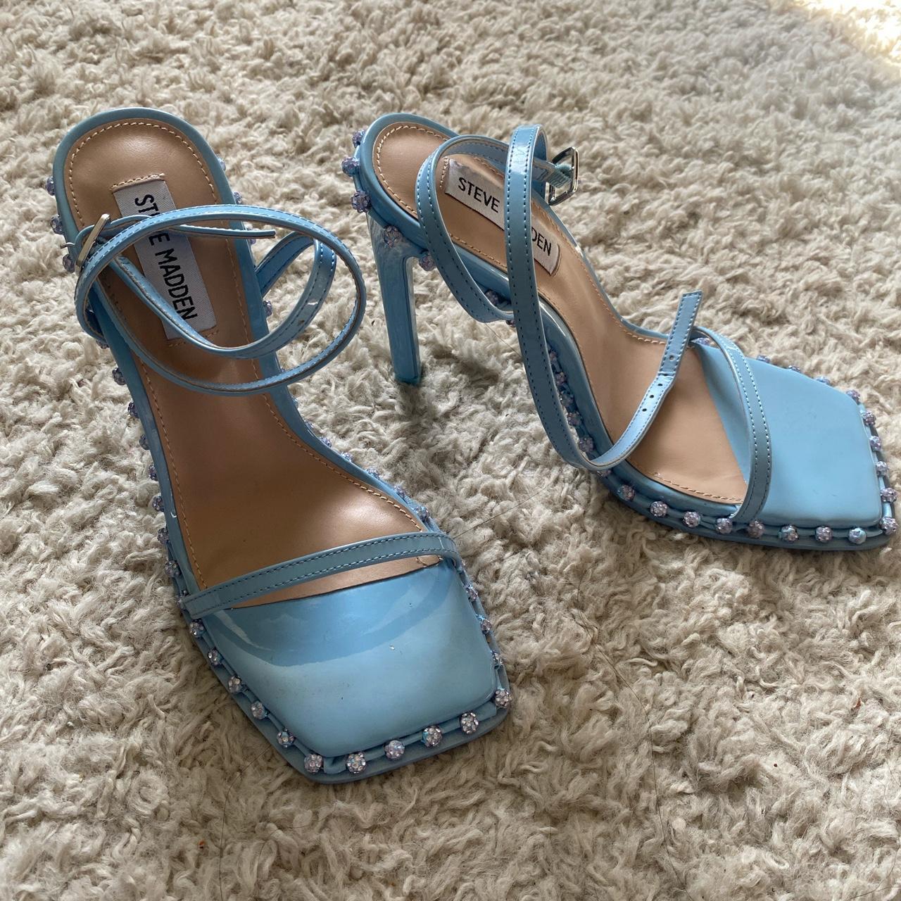 dusty blue steve madden heels