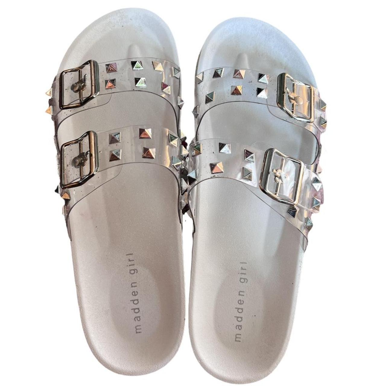 Steve madden sale sandals clear