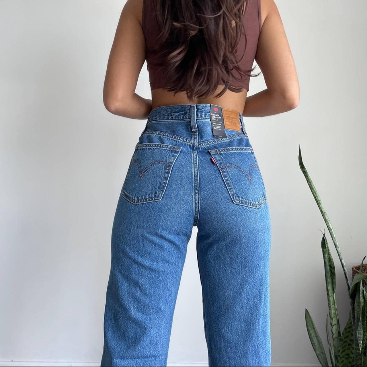 levis high waist straight