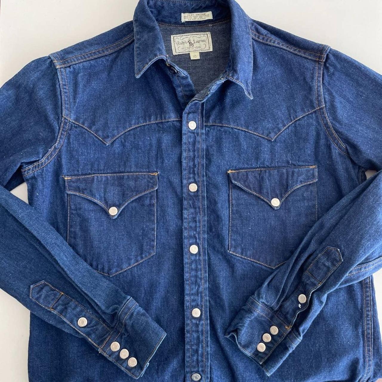 Vintage 70's Ralph Lauren Western Wear denim... - Depop