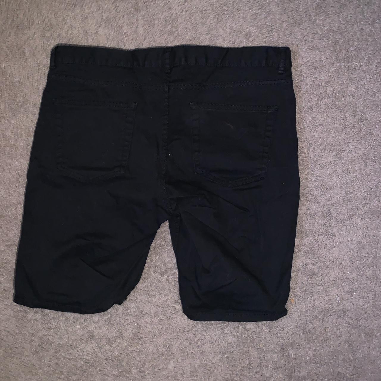 mens-h-m-black-shorts-size-31-waist-depop