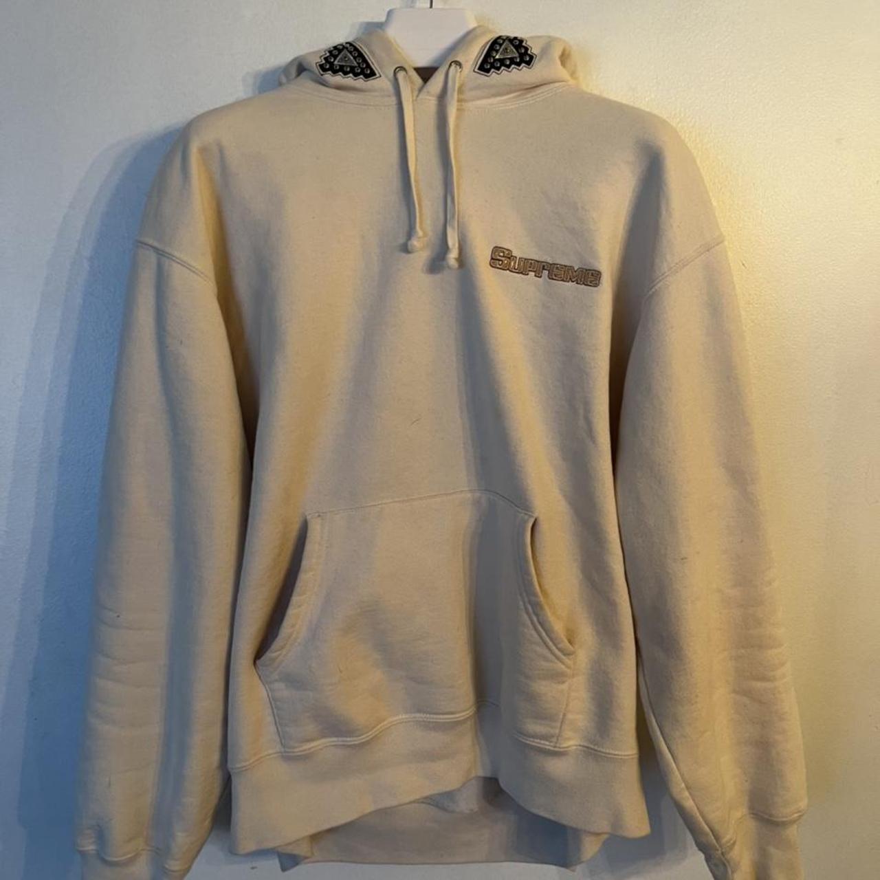 Supreme discount hoodie cream