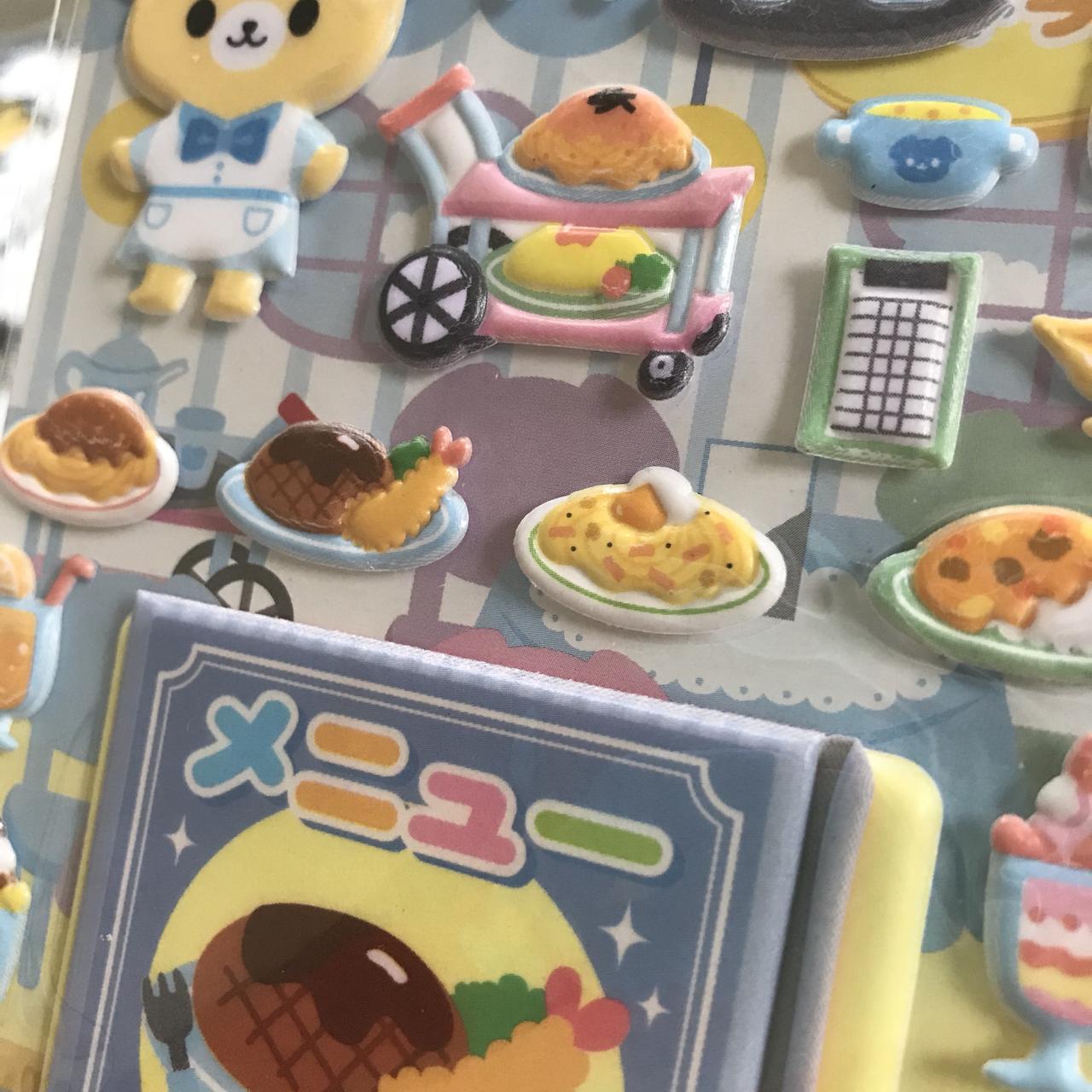 Adorable, Japanese food puffy stickers. Has a nice