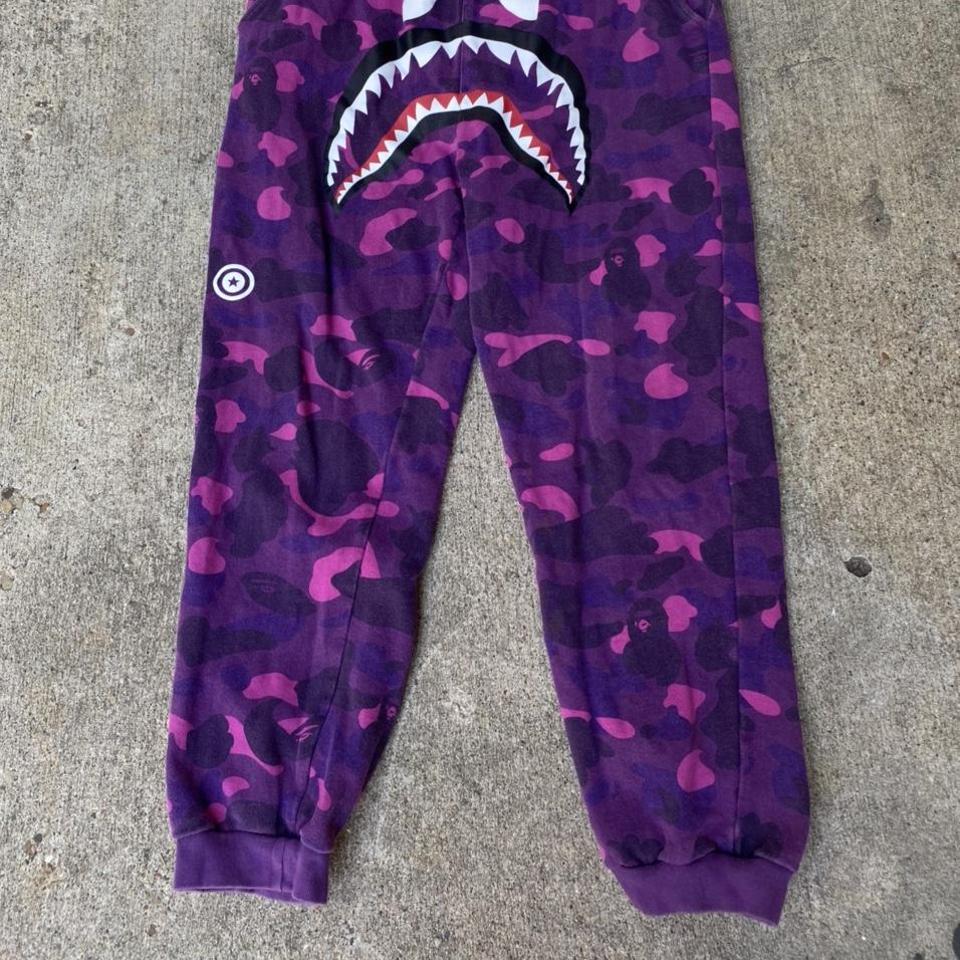 Purple 2025 bape joggers