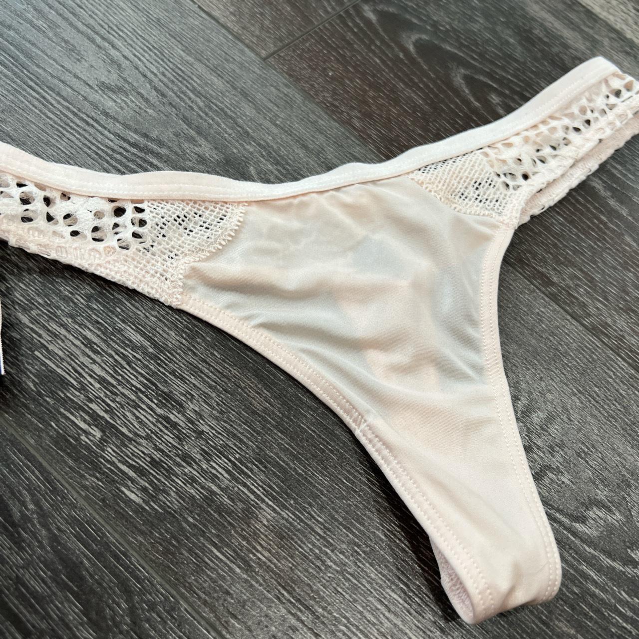 Victoria's secret 2 pairs thongs panties lace - Depop