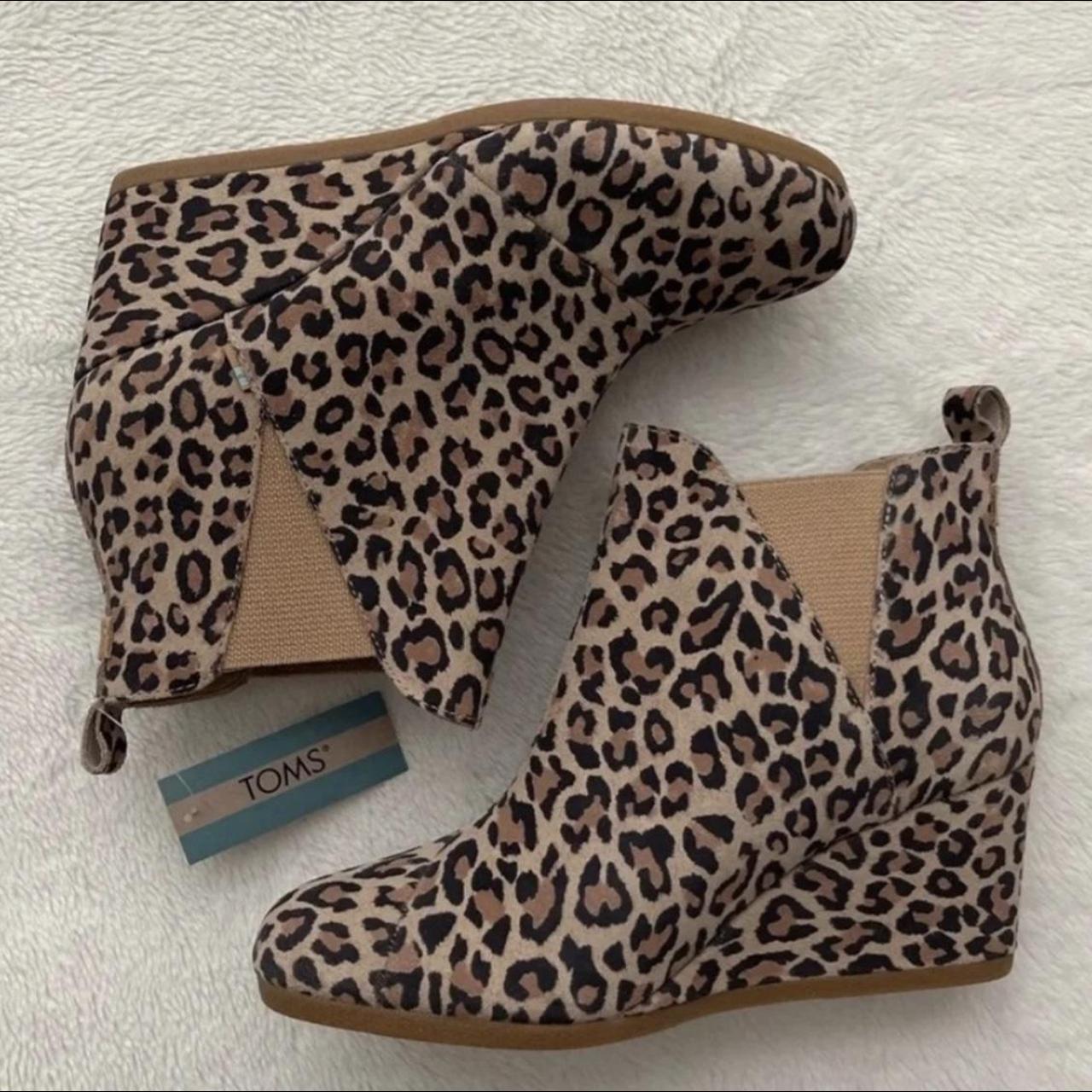 toms leopard booties