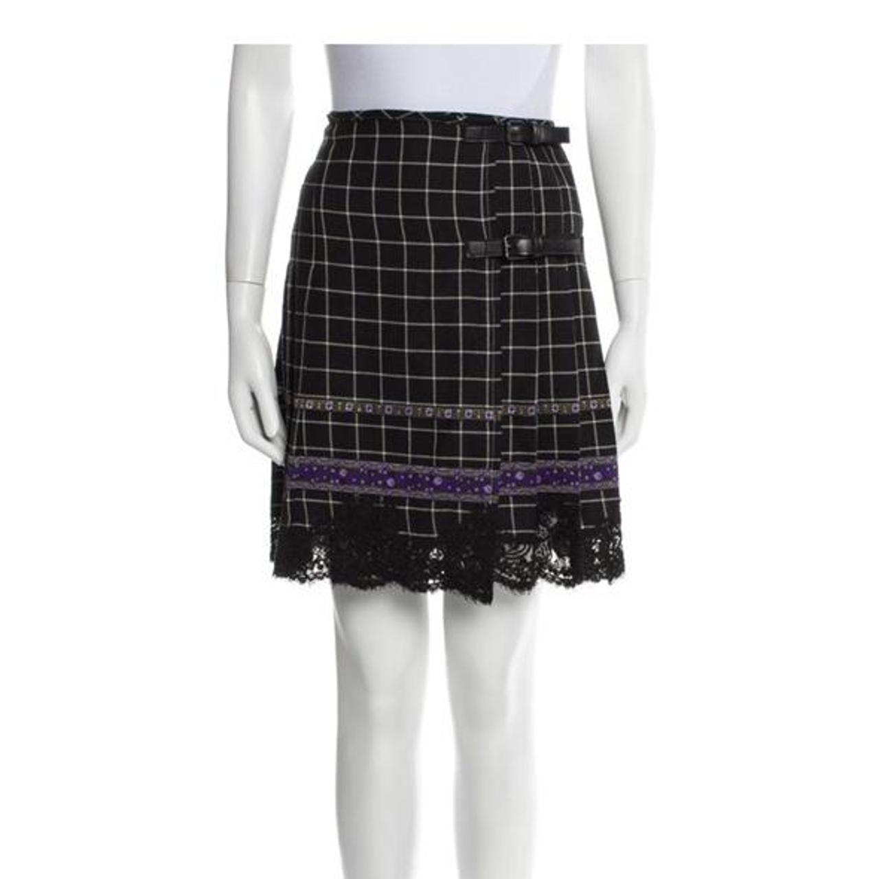 Anna Sui Women's Black and Purple Skirt (3)