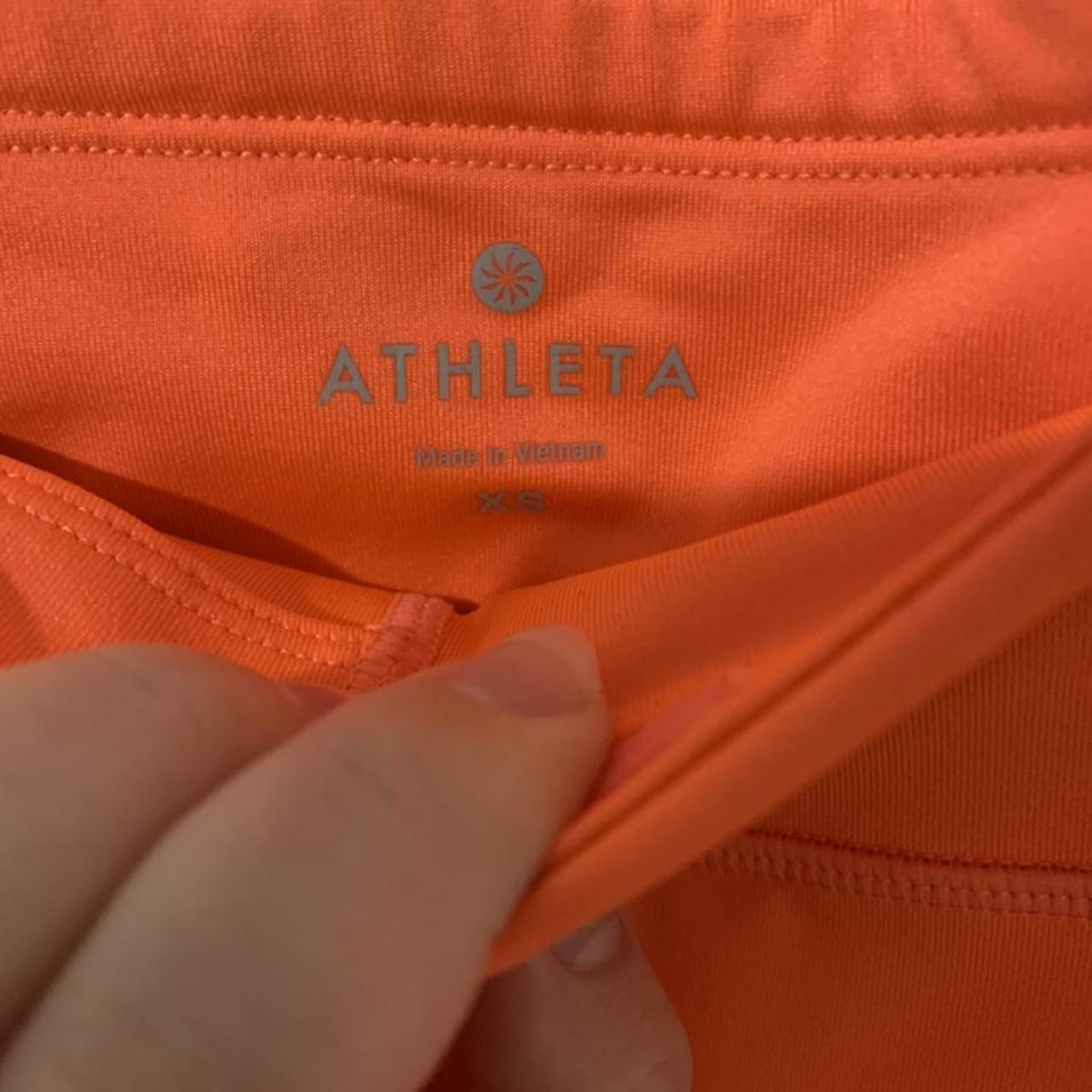 Athleta Women's Orange Leggings Depop