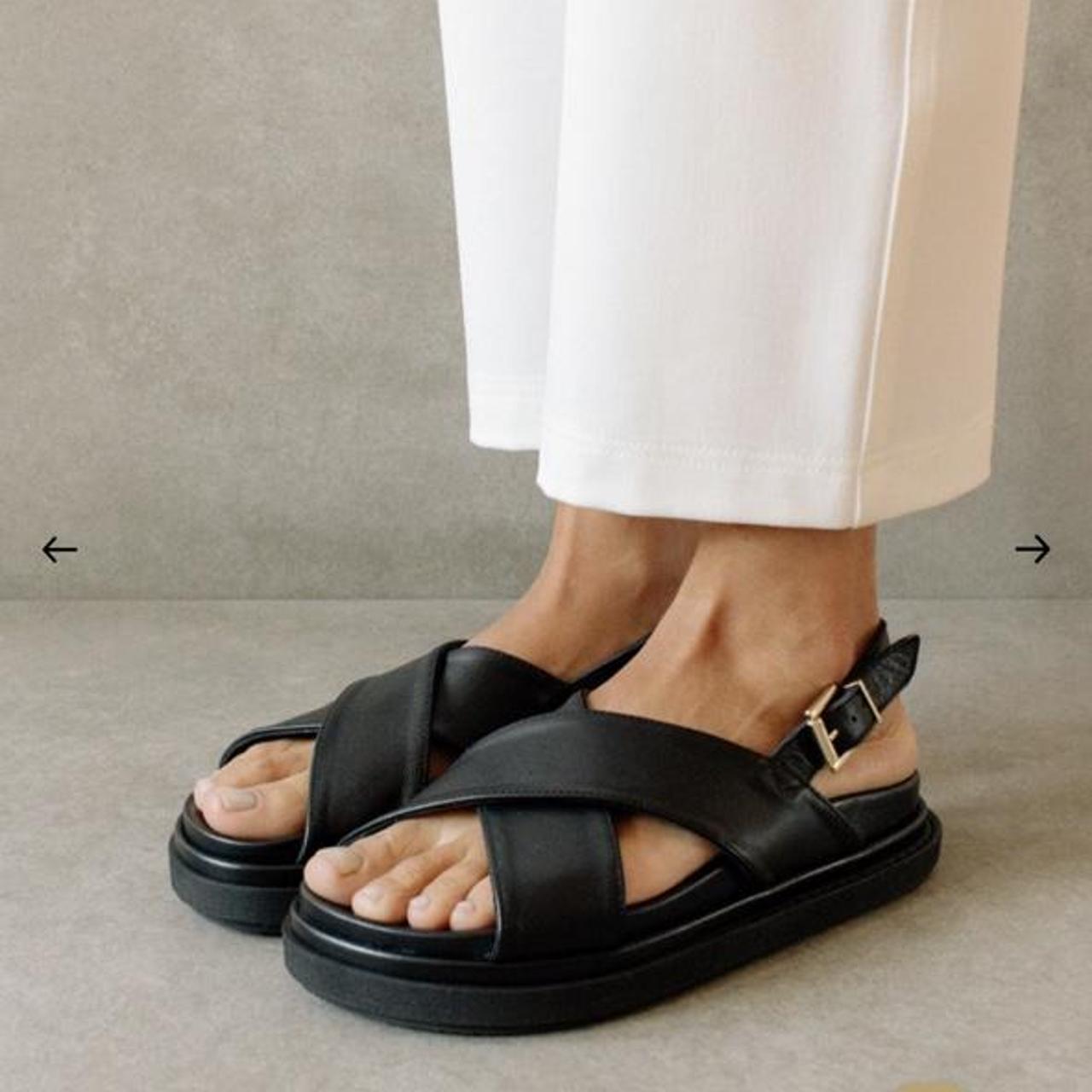 Women's Black Sandals Depop