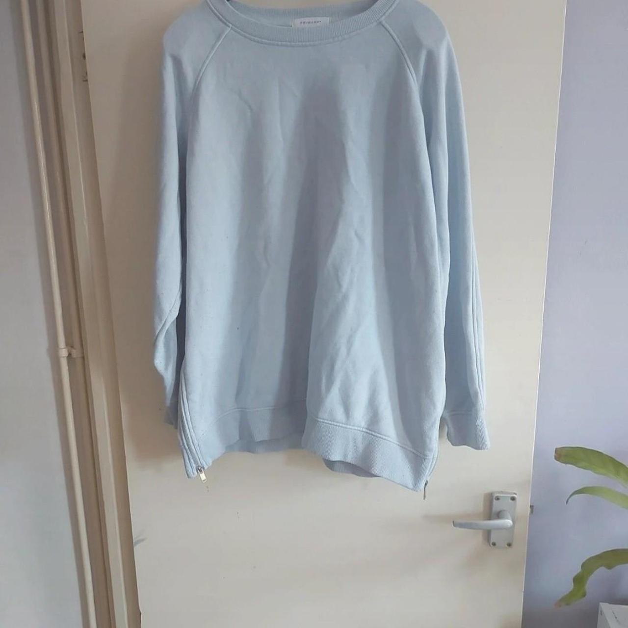 Baby blue Jumper with zips on the side. Size 10/12... Depop